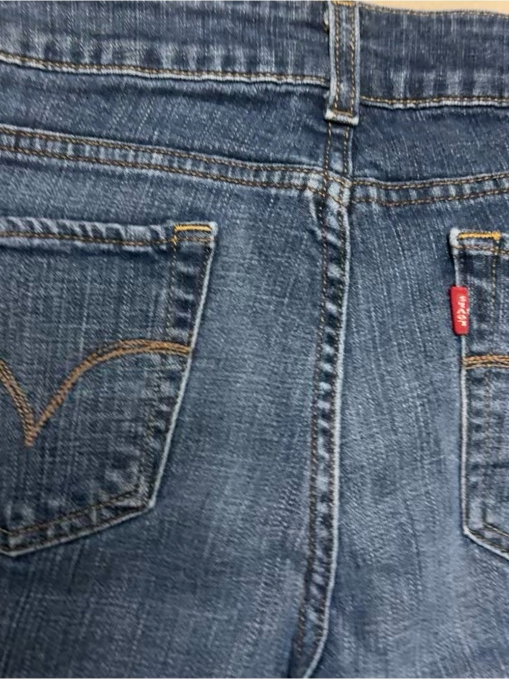Levi's the original 526 Slender Straight-Leg Jeans — Dark Blue Denim size 6 - Picture 6 of 6
